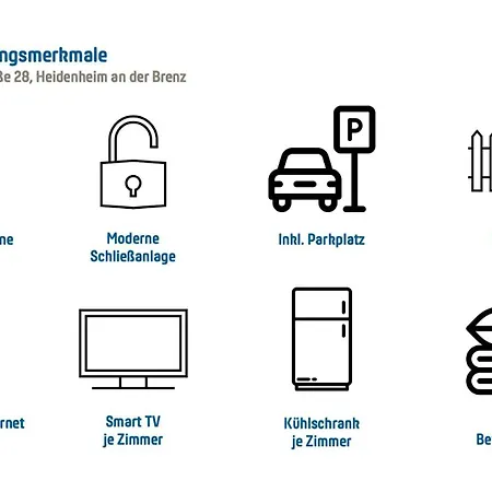Großzügige Mit 3 Schlafzimmern&balkon Apartamento Heidenheim an der Brenz